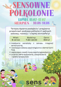 SENSOWNE PÓŁKOLONIE LATO 2026